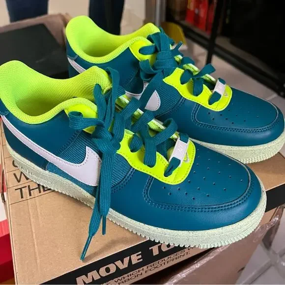 Air Force 1 Crater NN (GS) Youth Bright Spruce/Phantom-Volt Size 5y